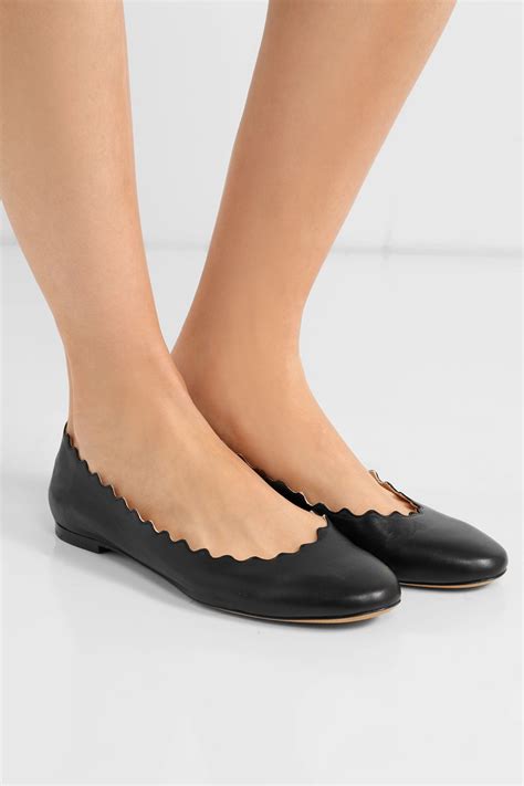 chloe lauren scalloped ballet flats.